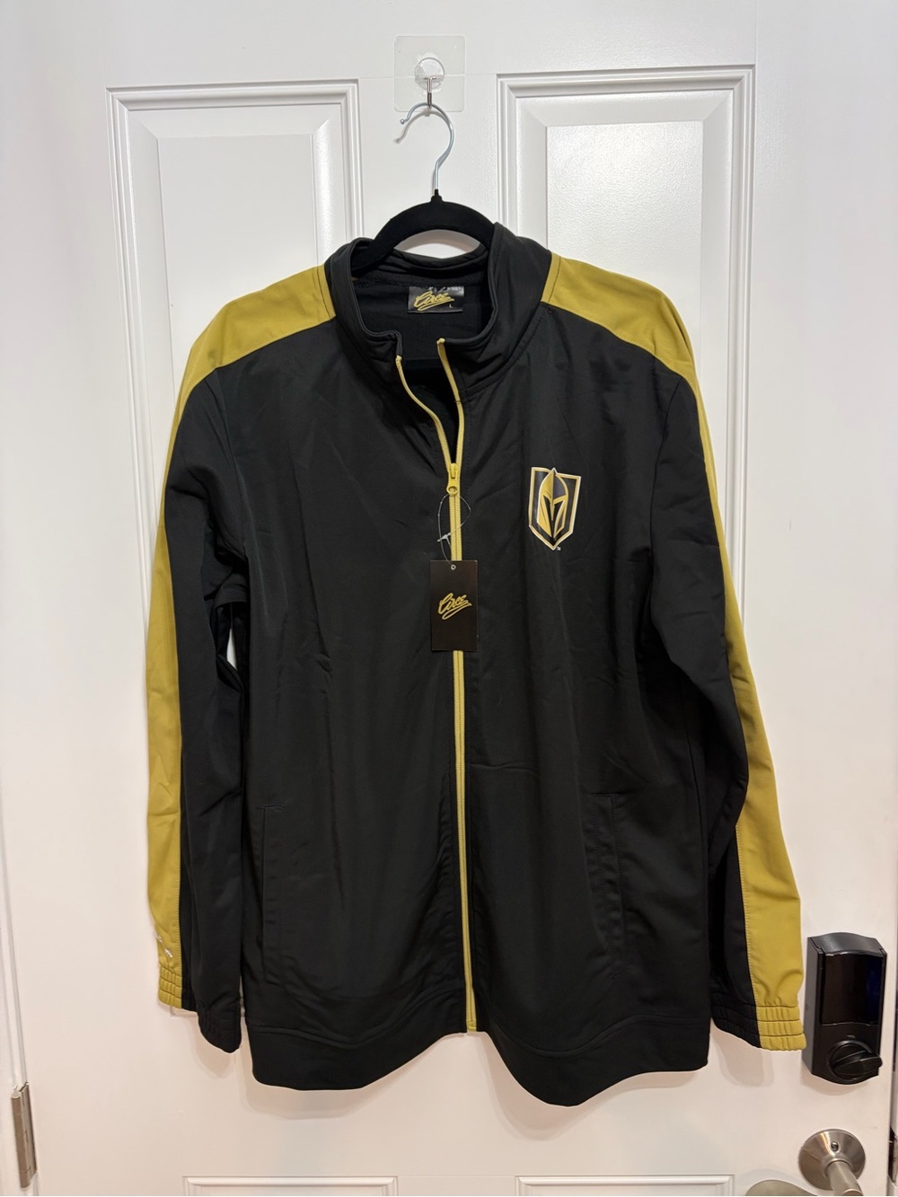 Vegas Golden Knights Black & Gold Full-Zip Jacket size L NWT